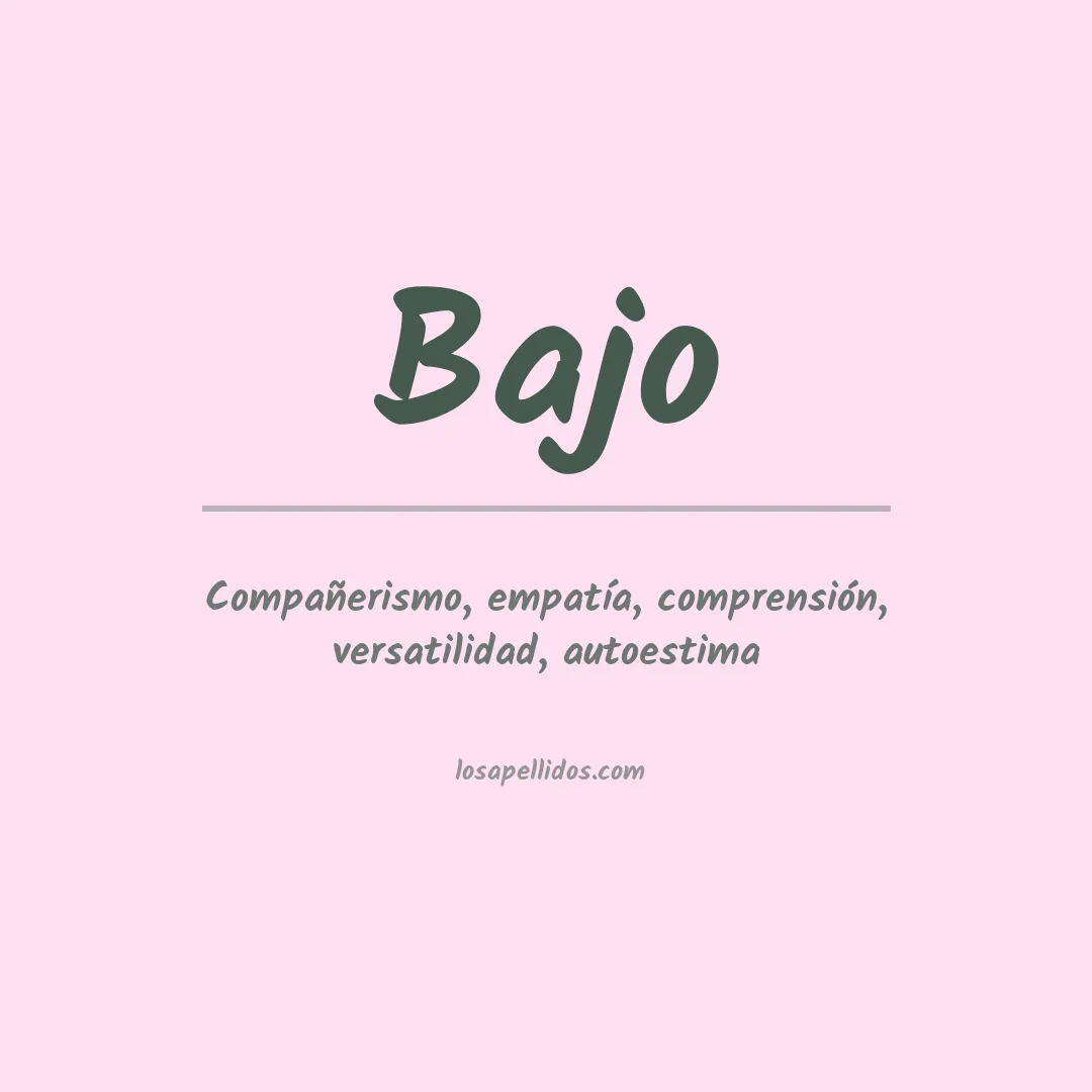 Apellido Bajo