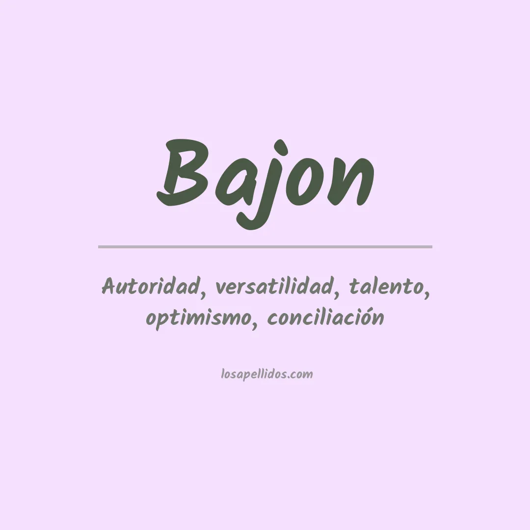 Apellido Bajon