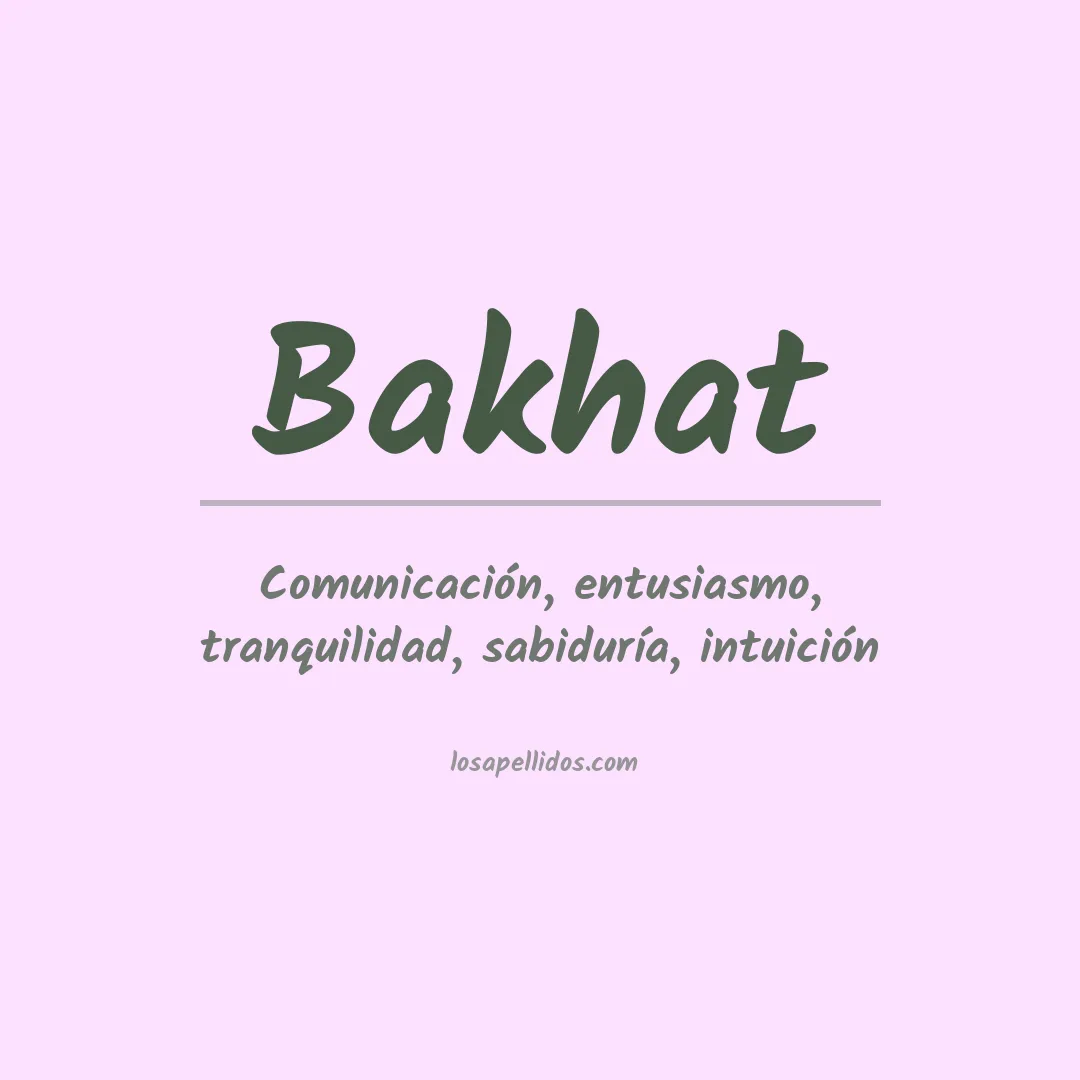 Apellido Bakhat