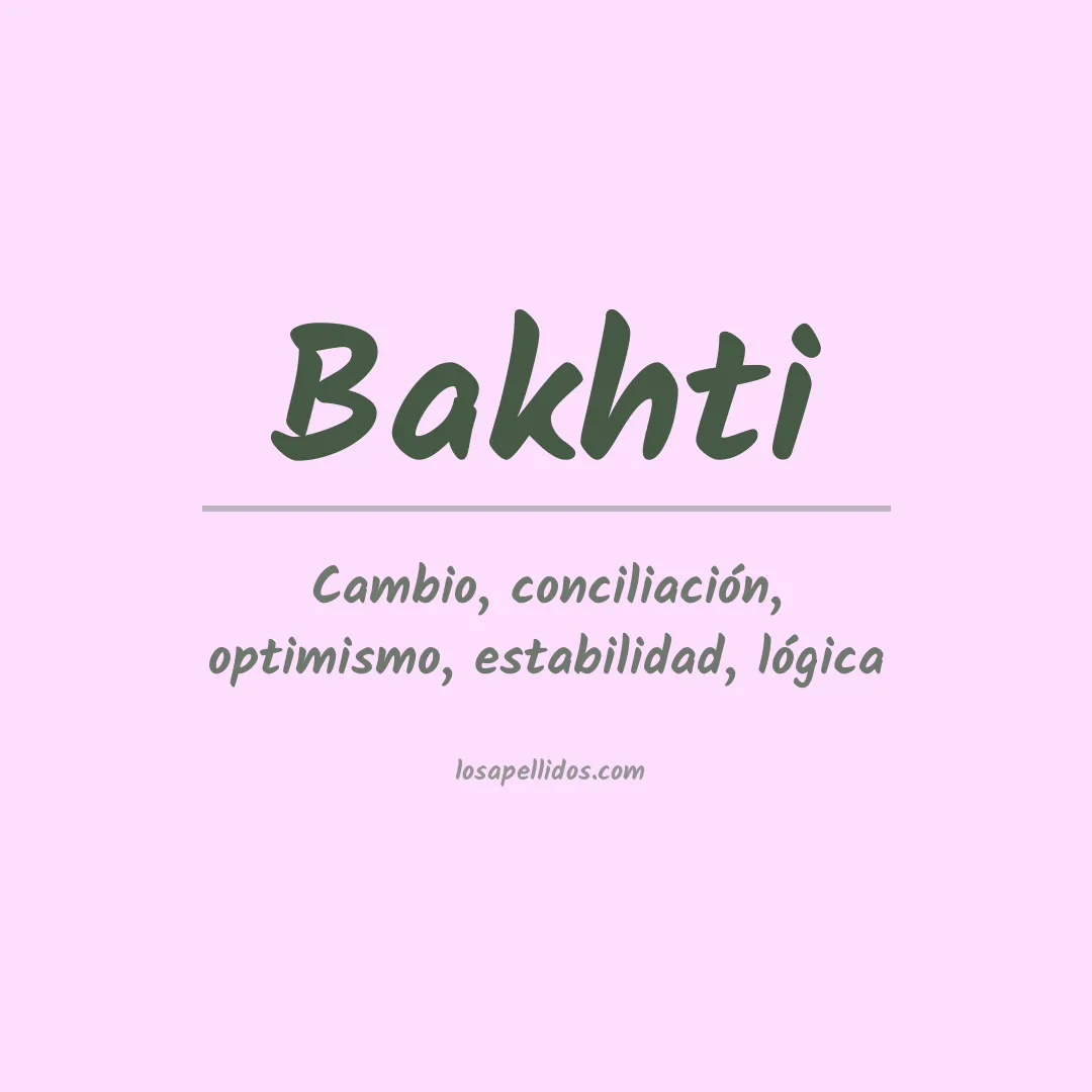 Apellido Bakhti