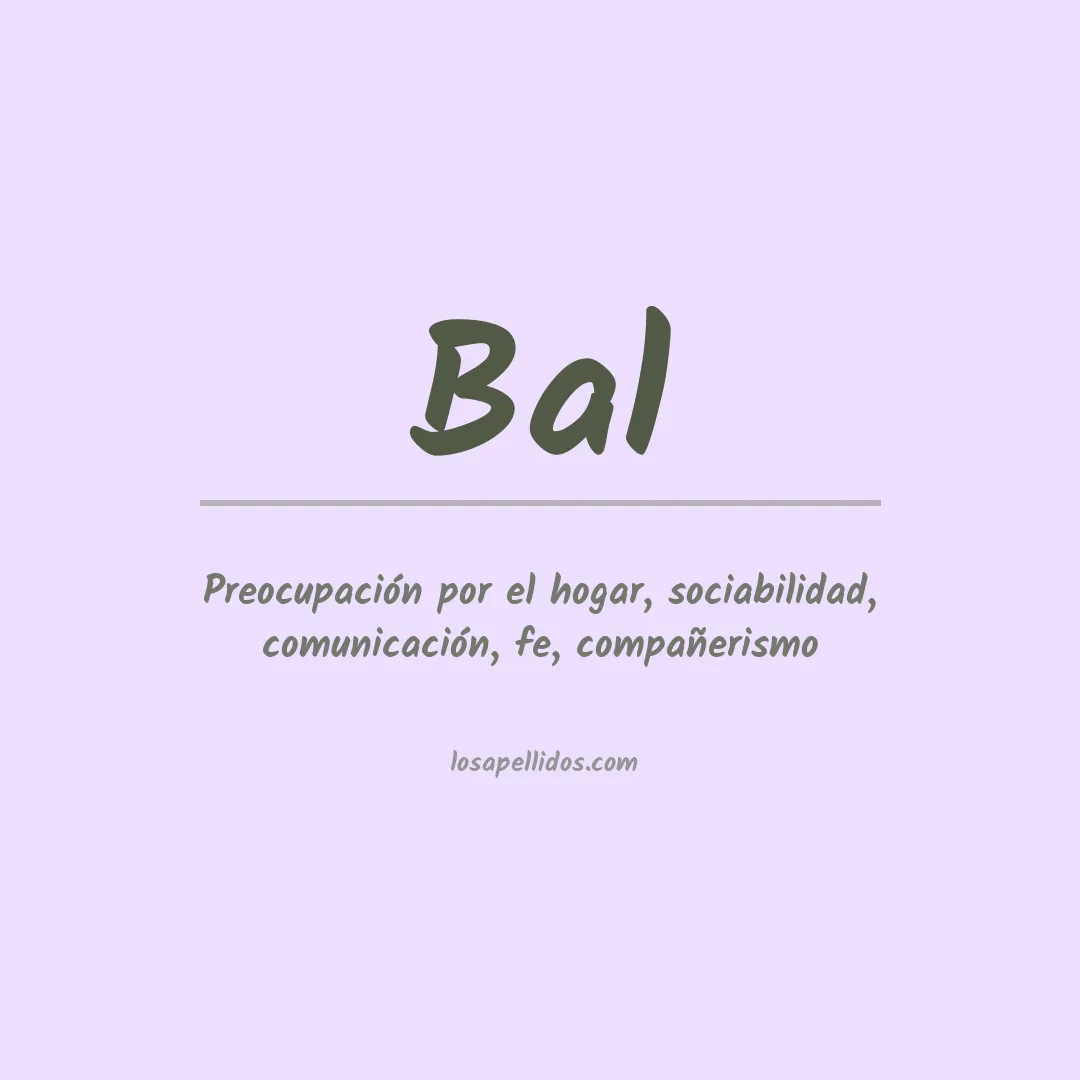 Apellido Bal