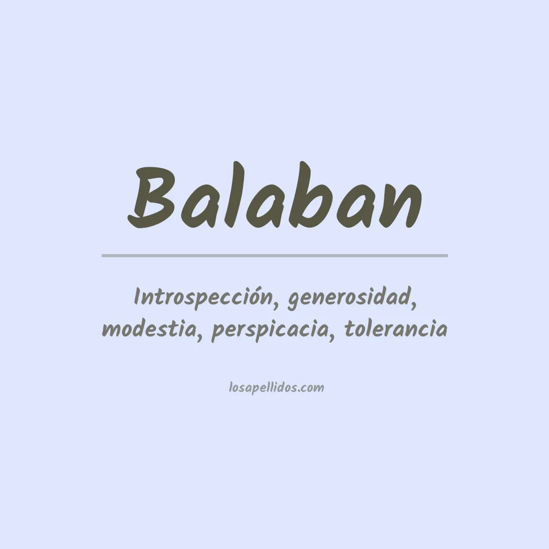 Apellido Balaban