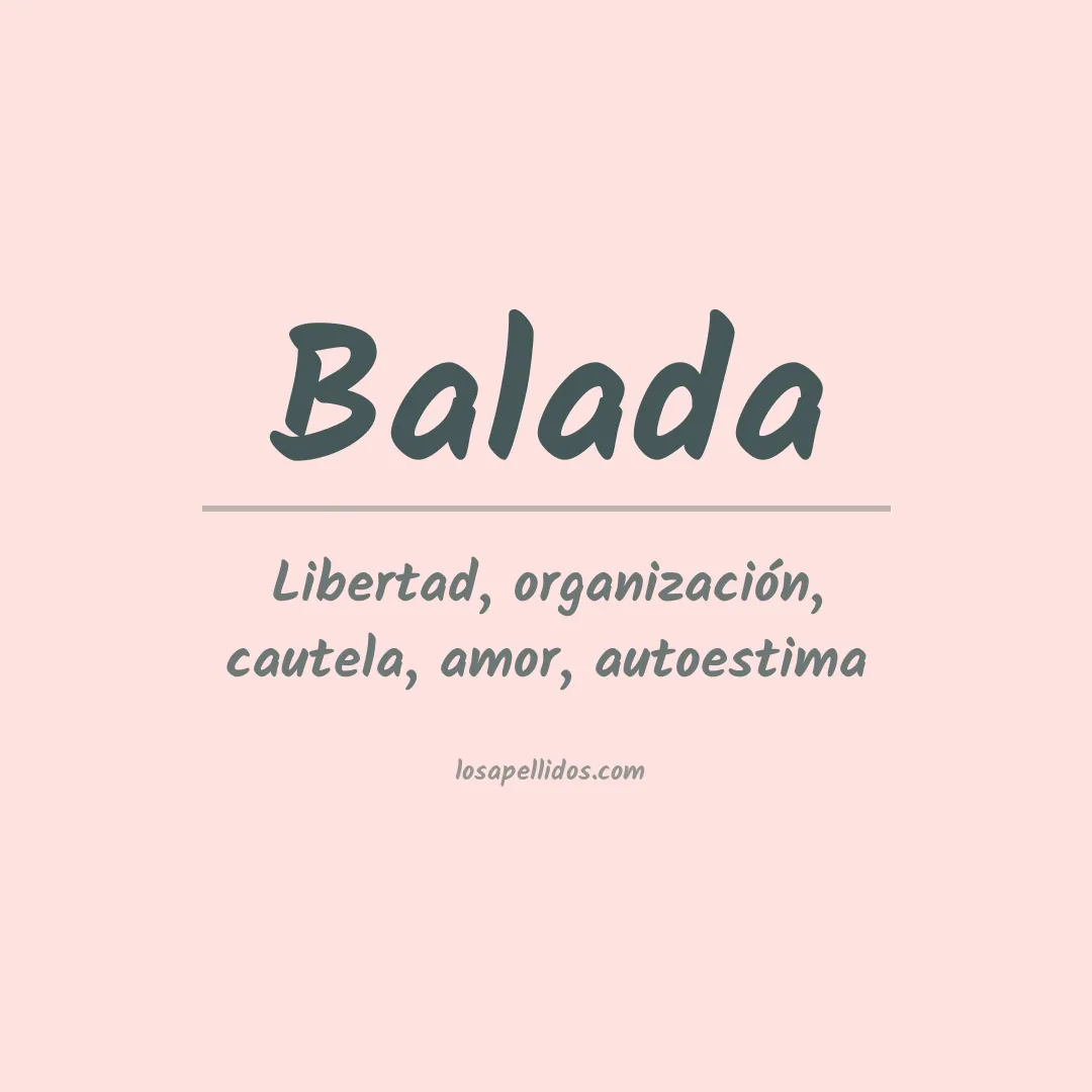 Apellido Balada