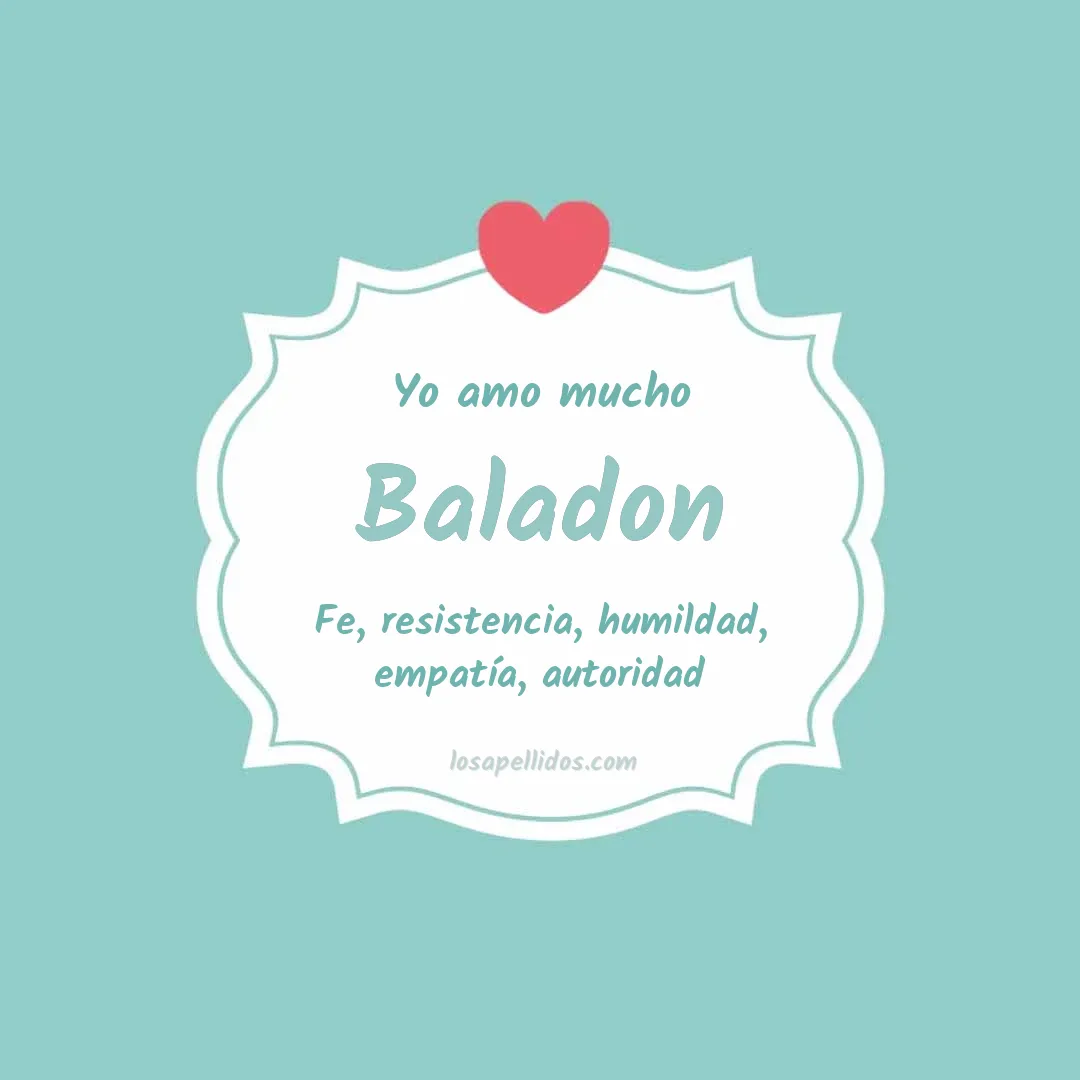 Yo amo mucho Baladon
