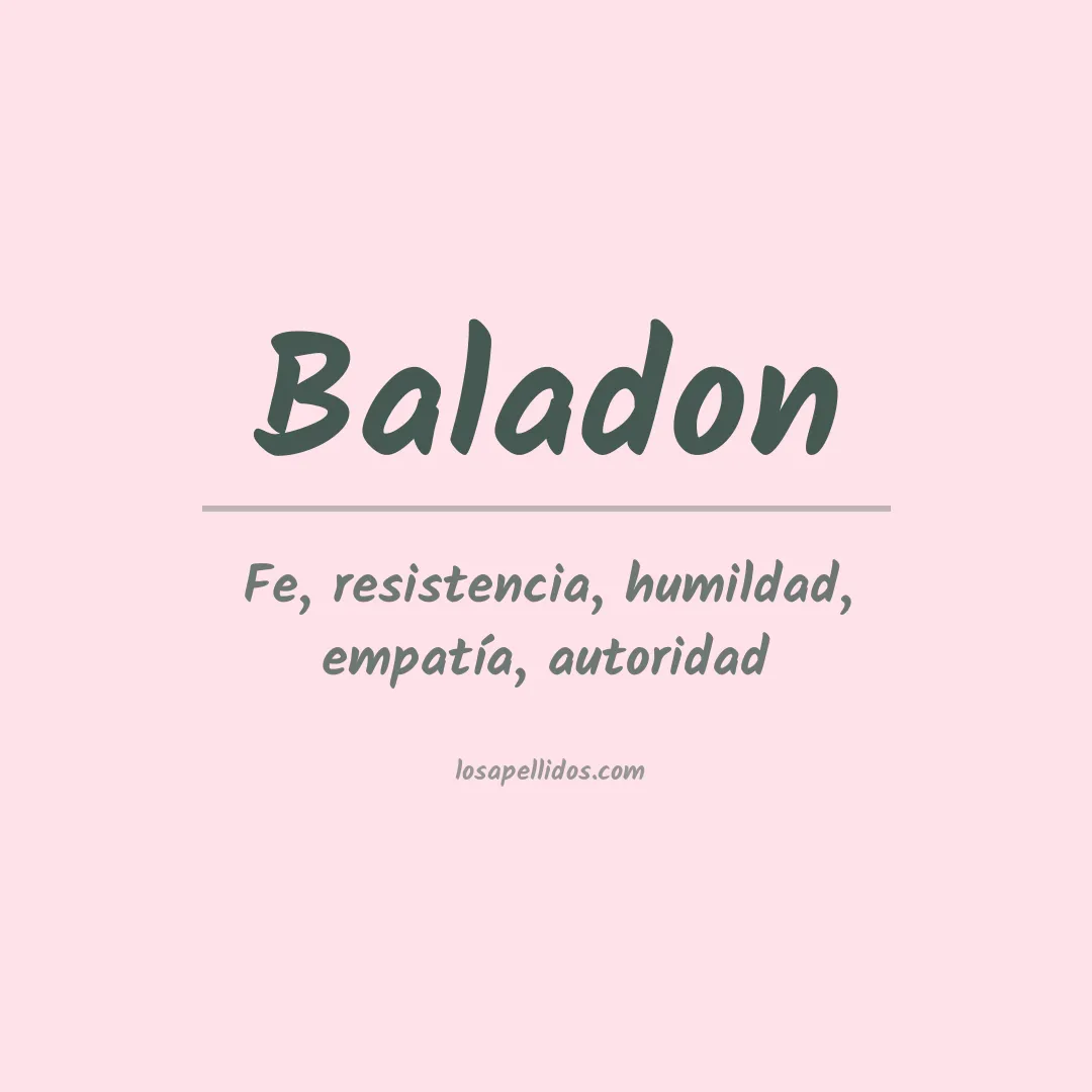 Apellido Baladon