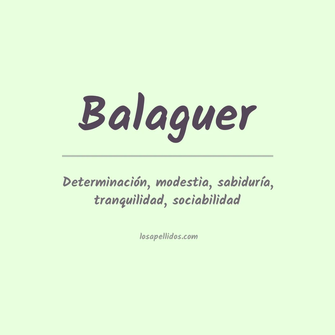 Apellido Balaguer
