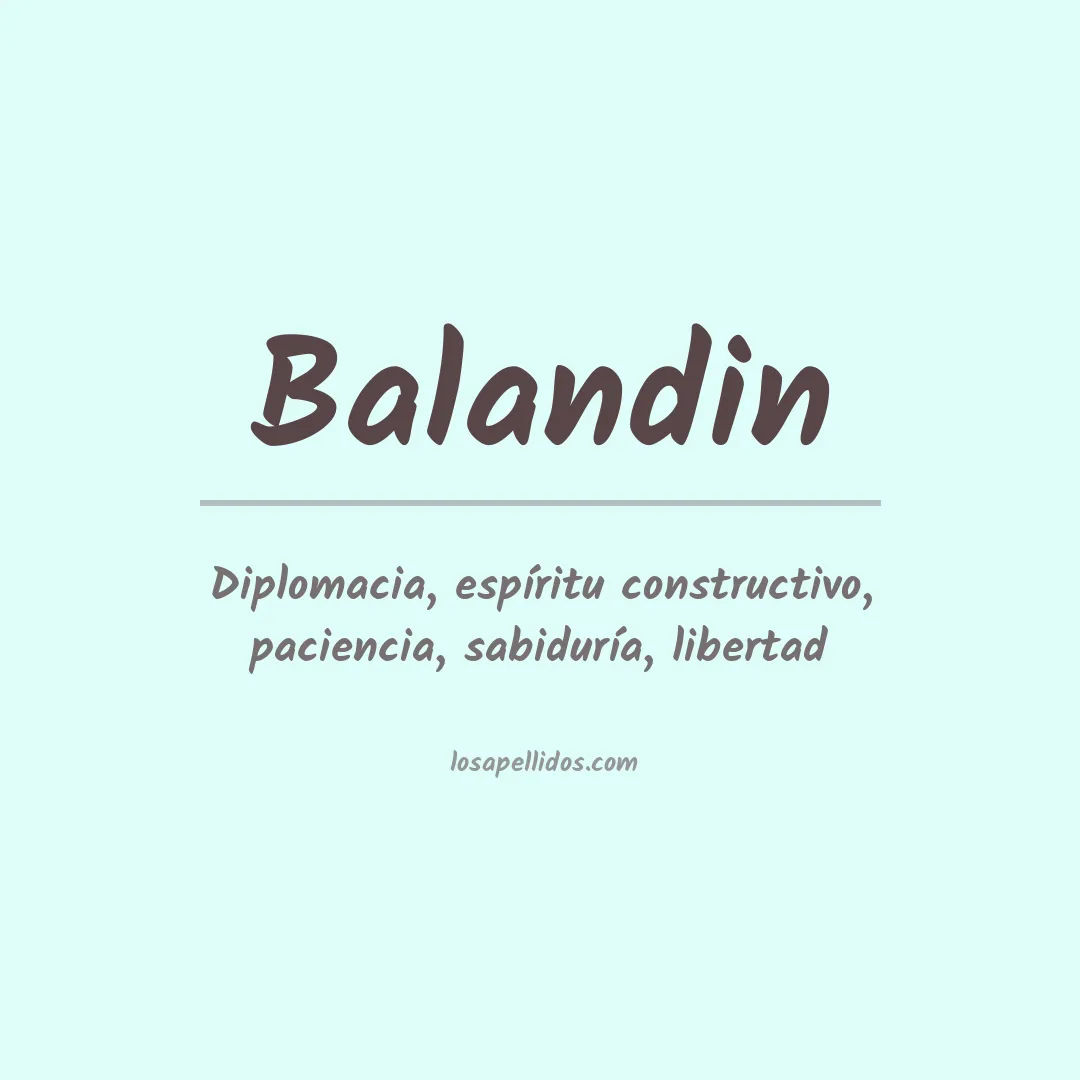 Apellido Balandin