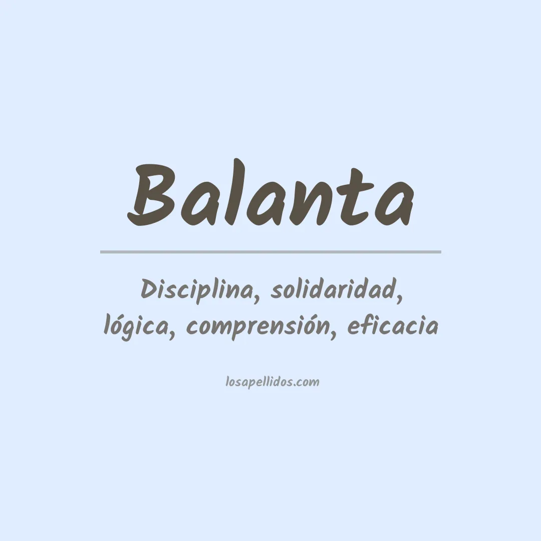 Apellido Balanta