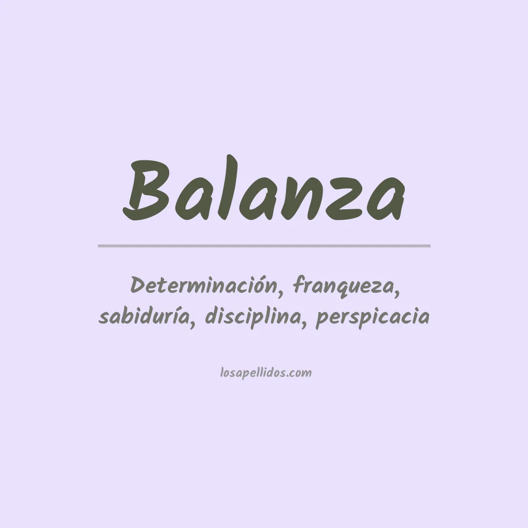 Apellido Balanza