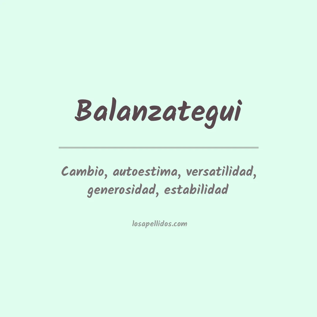 Apellido Balanzategui