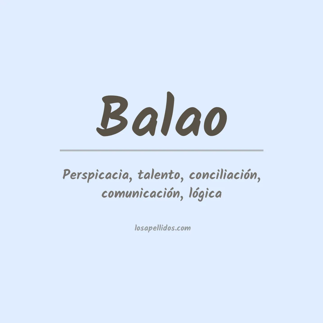 Apellido Balao