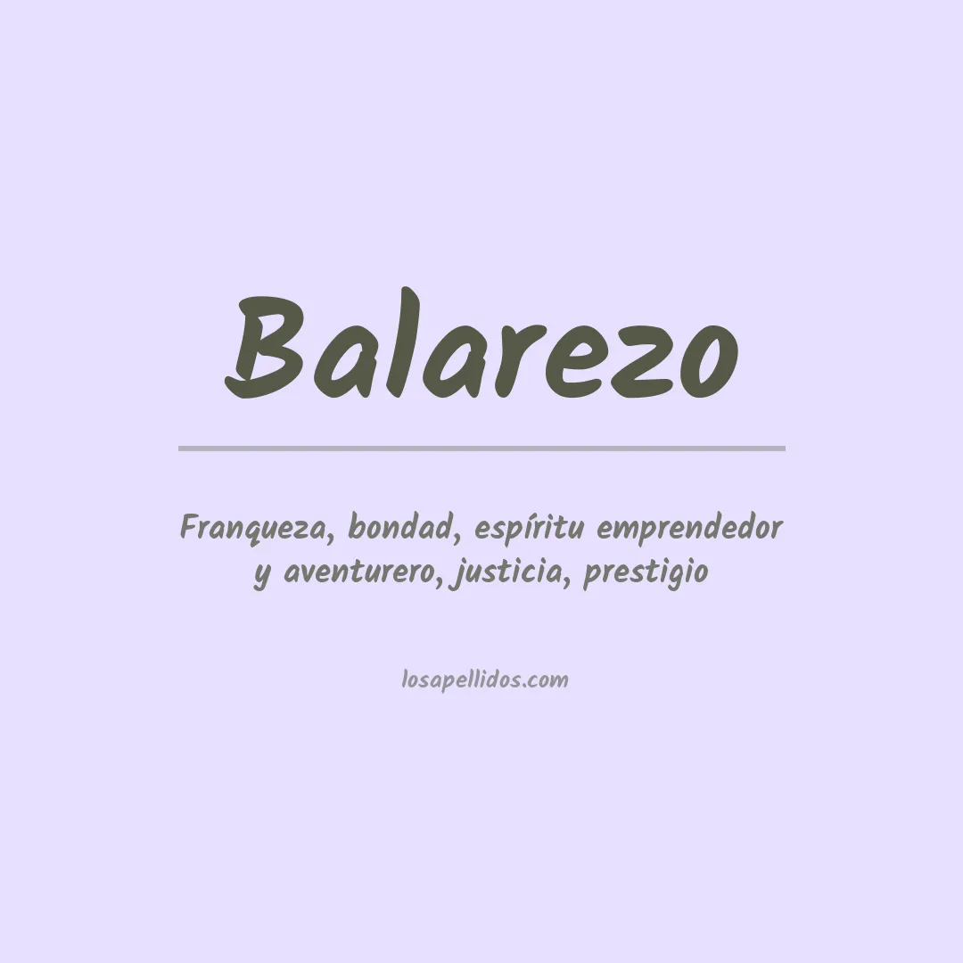 Apellido Balarezo