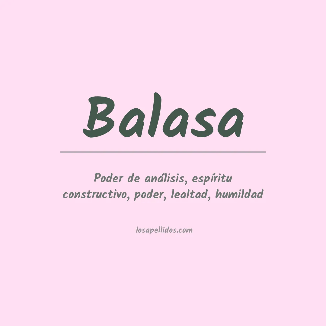 Apellido Balasa