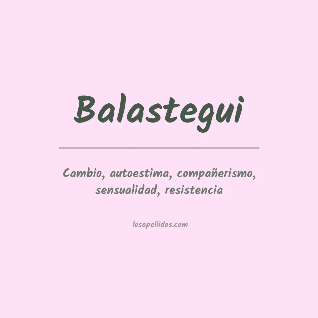 Apellido Balastegui