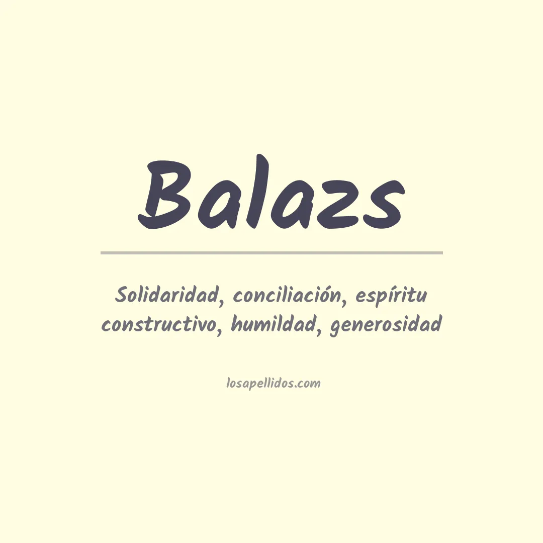 Apellido Balazs