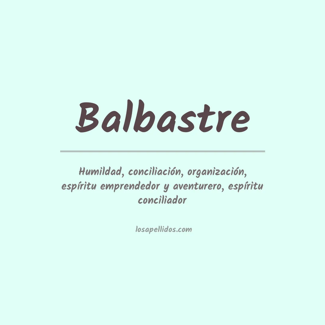 Apellido Balbastre