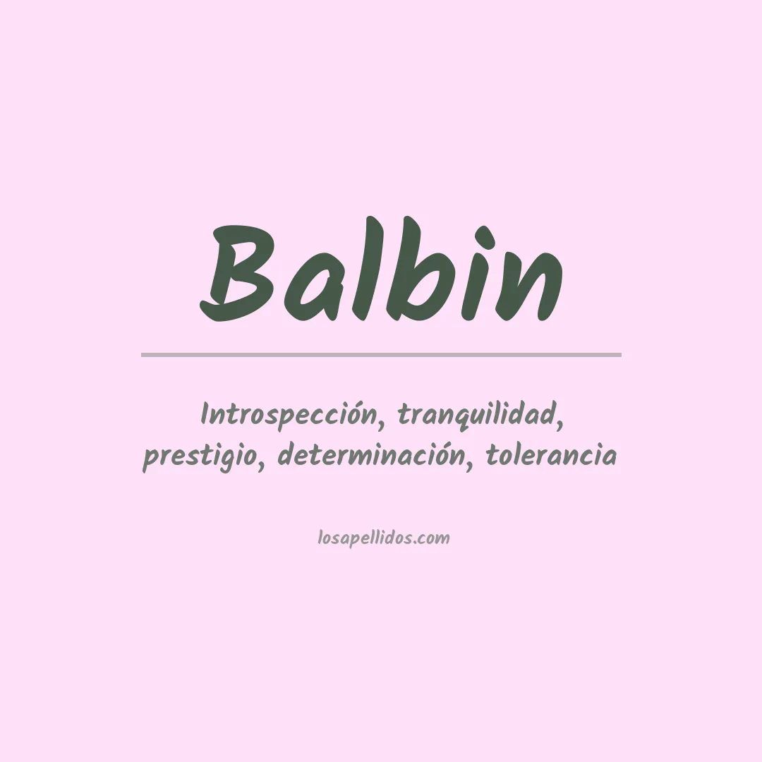 Apellido Balbin