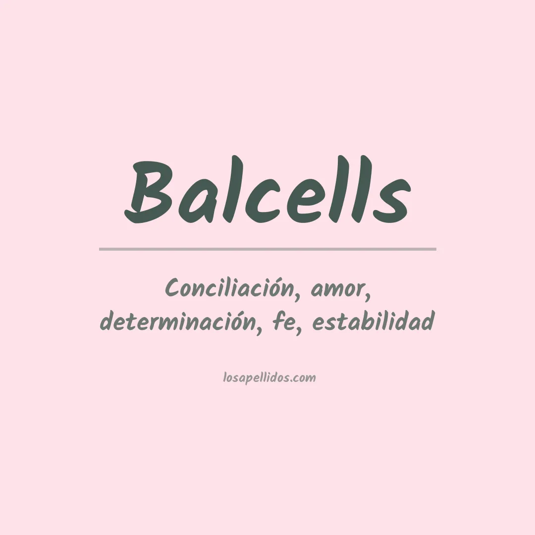 Apellido Balcells