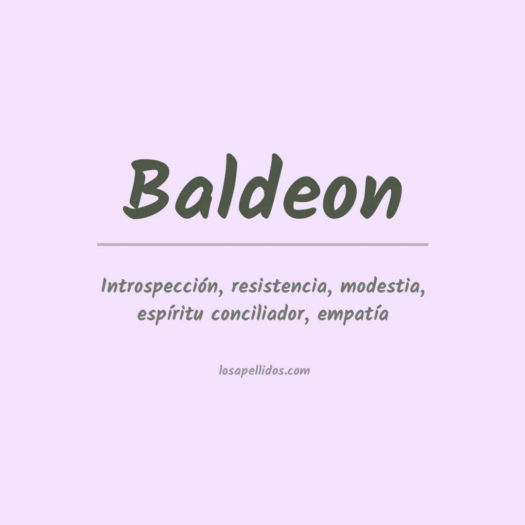 Apellido Baldeón