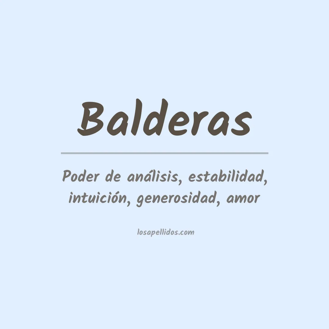 Apellido Balderas