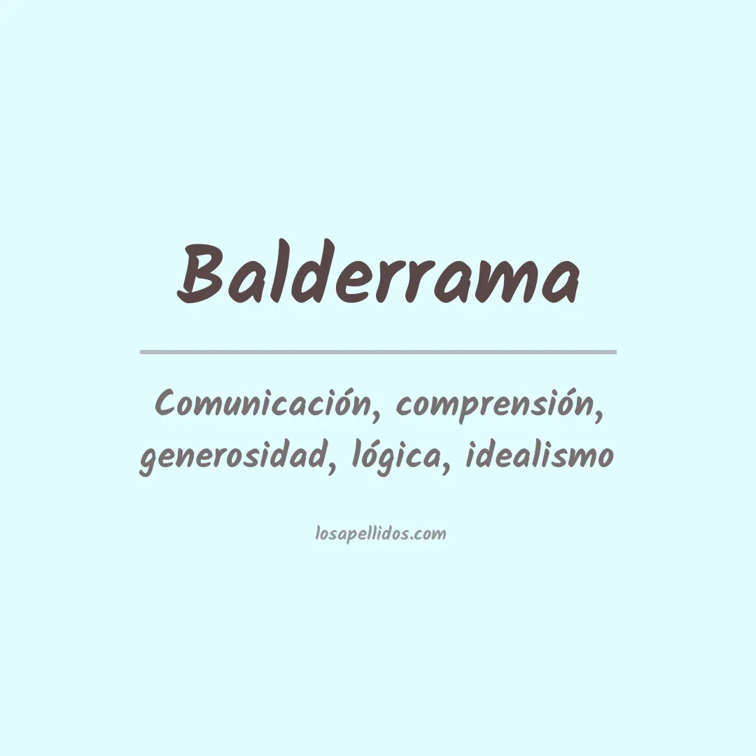 Apellido Balderrama