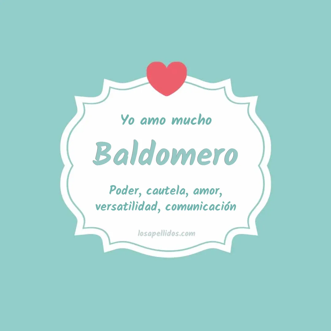 Yo amo mucho Baldomero