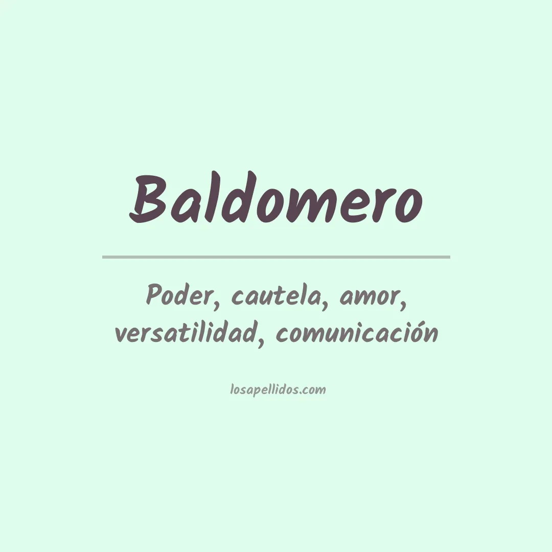 Apellido Baldomero