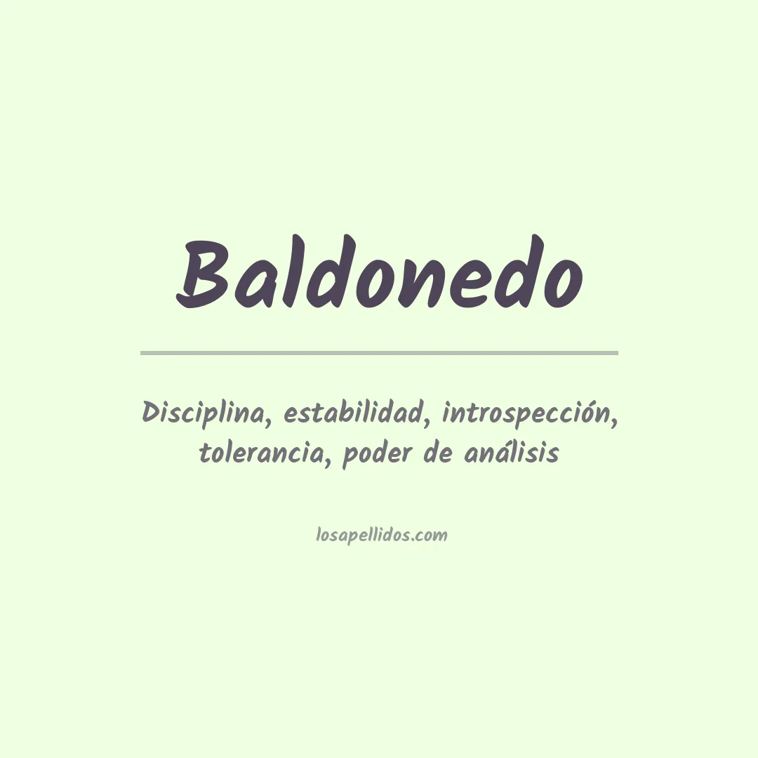 Significado del Apellido Baldonedo