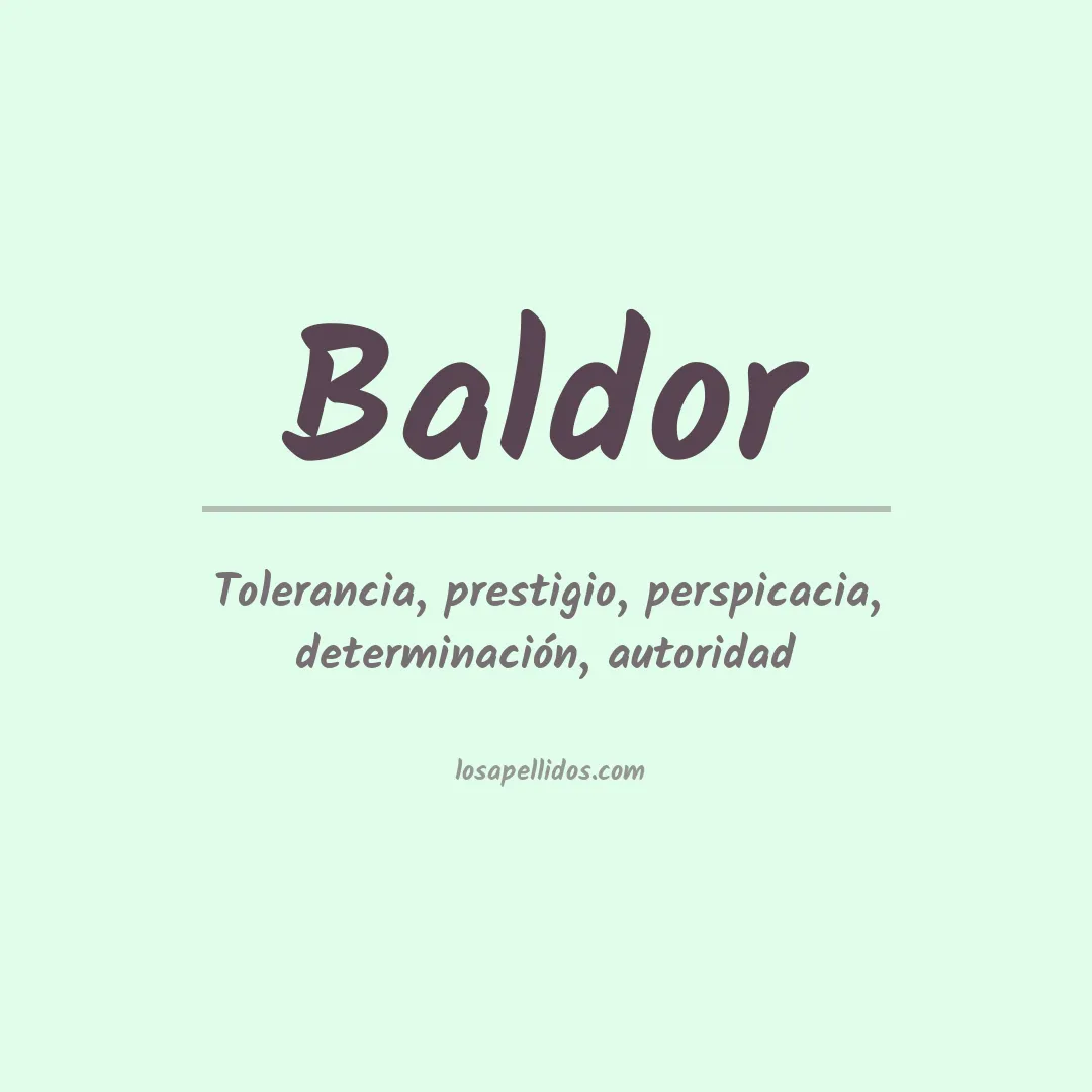 Apellido Baldor