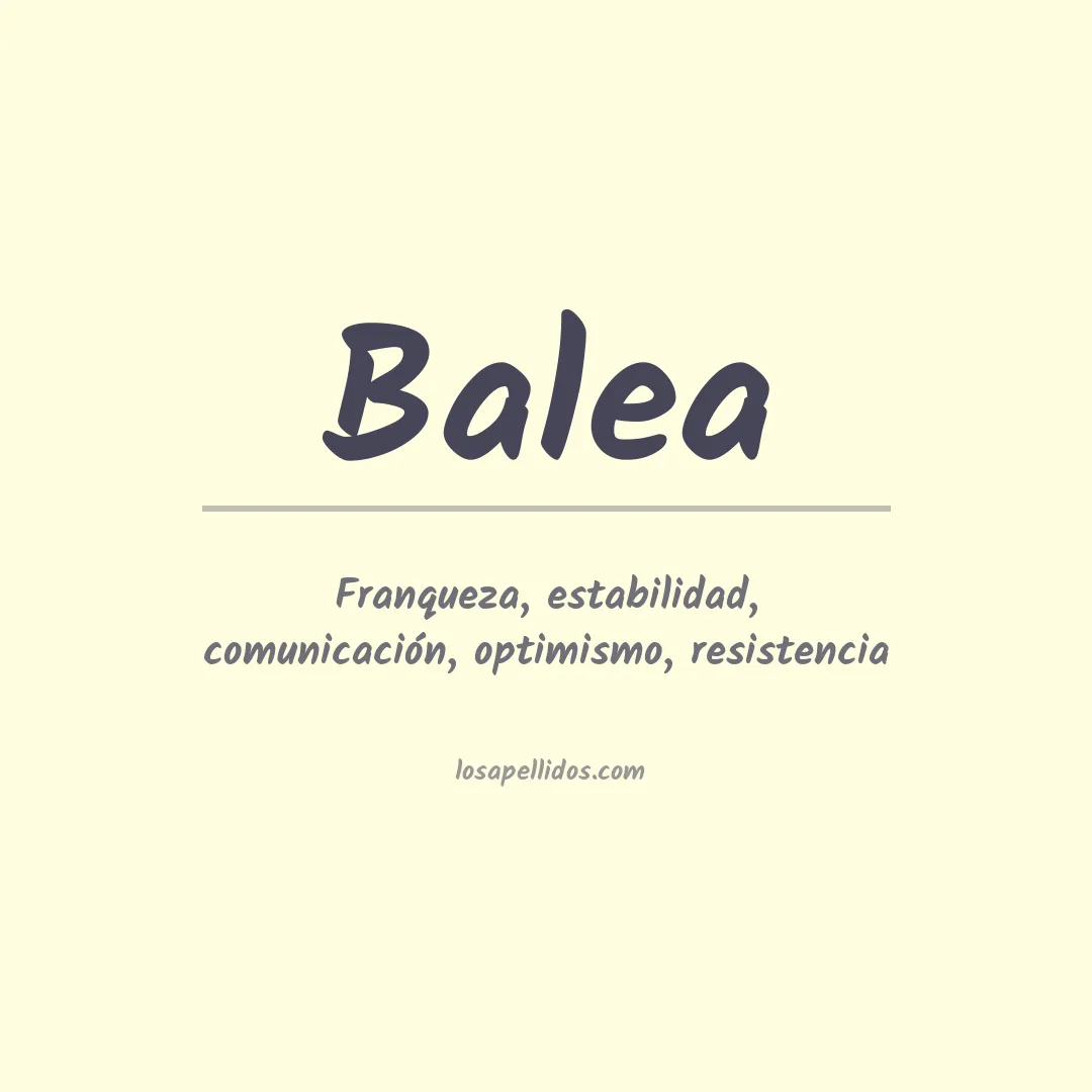 Apellido Balea