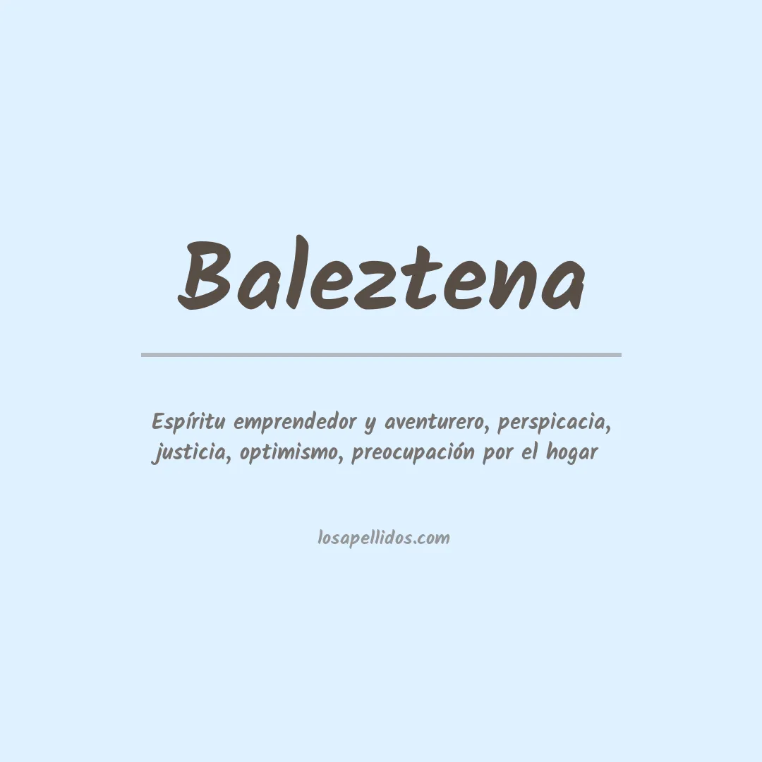 Apellido Baleztena
