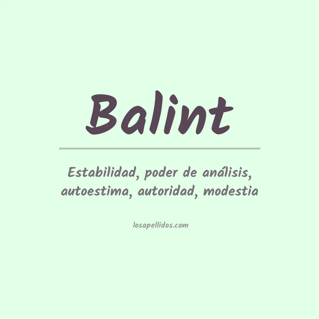 Apellido Balint