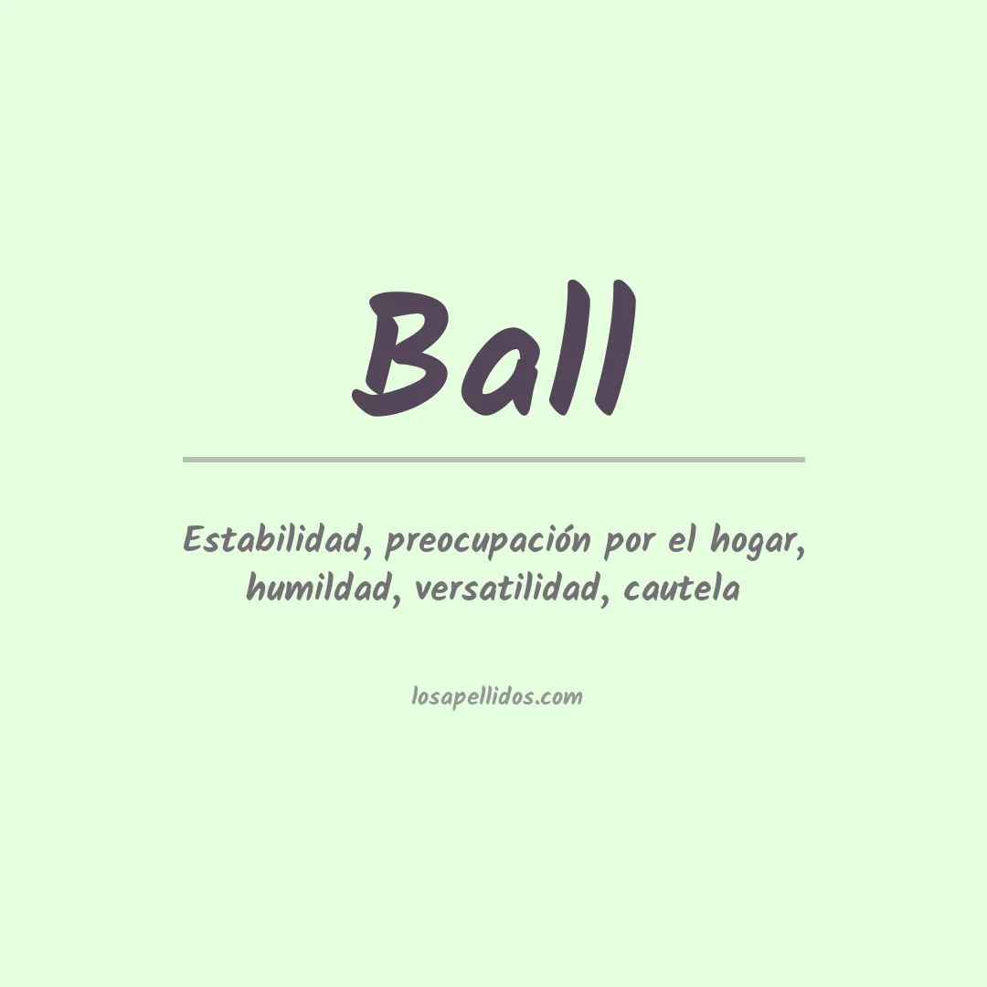 Apellido Ball