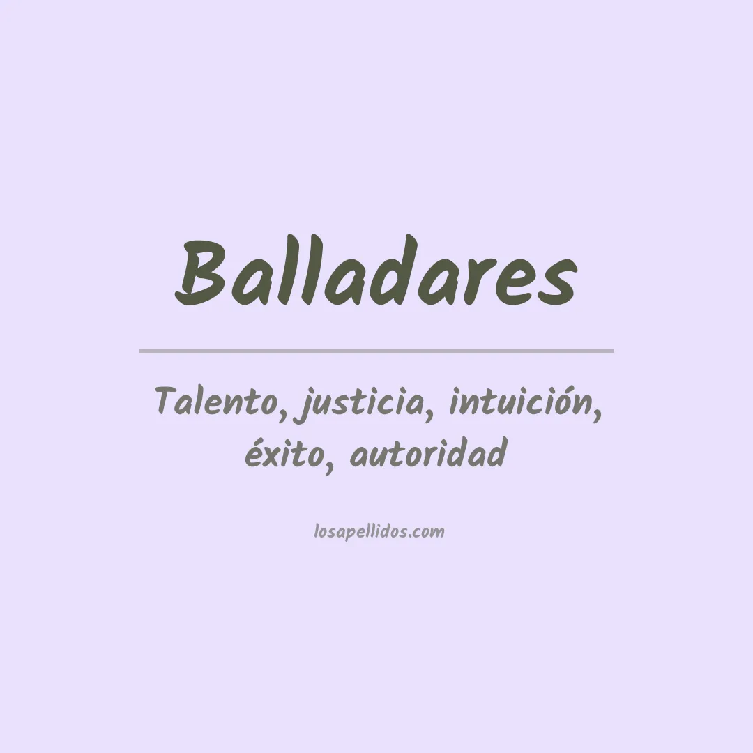 Apellido Balladares