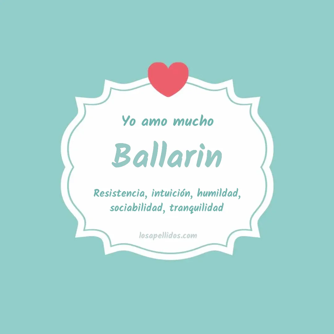 Yo amo mucho Ballarin