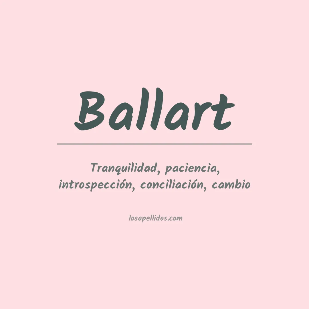 Apellido Ballart