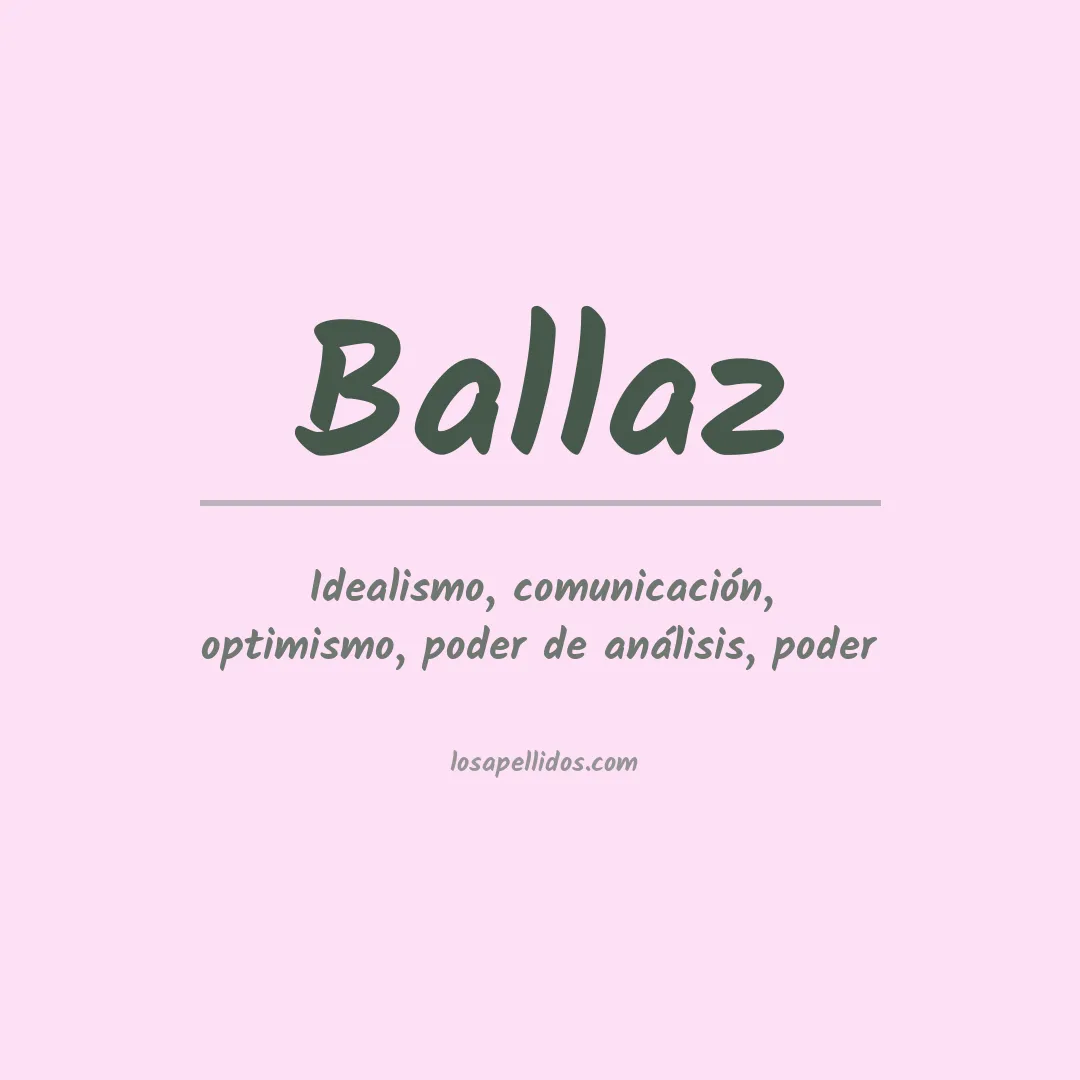 Apellido Ballaz