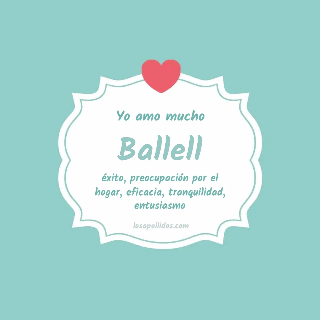 Yo amo mucho Ballell