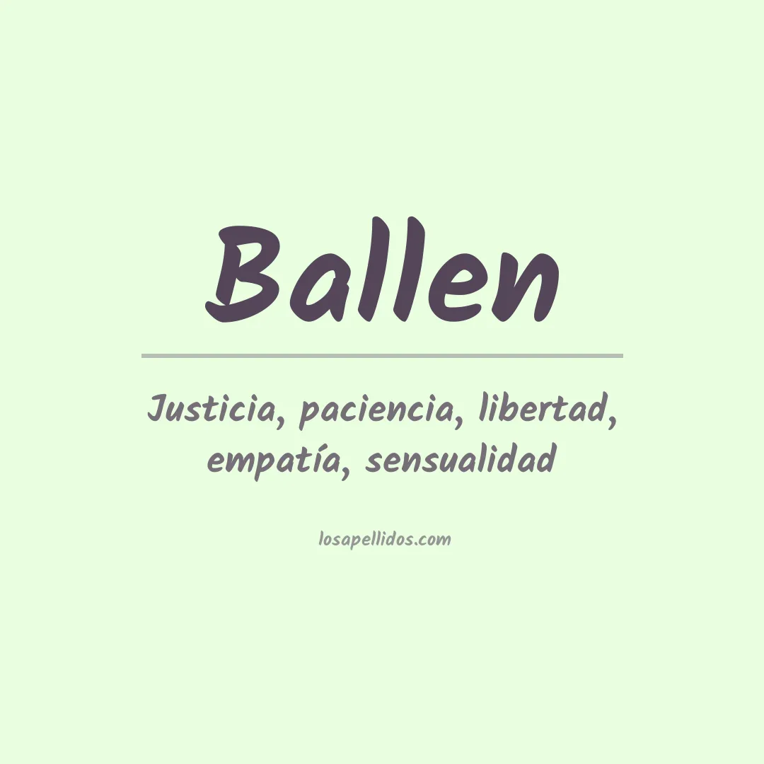 Apellido Ballen