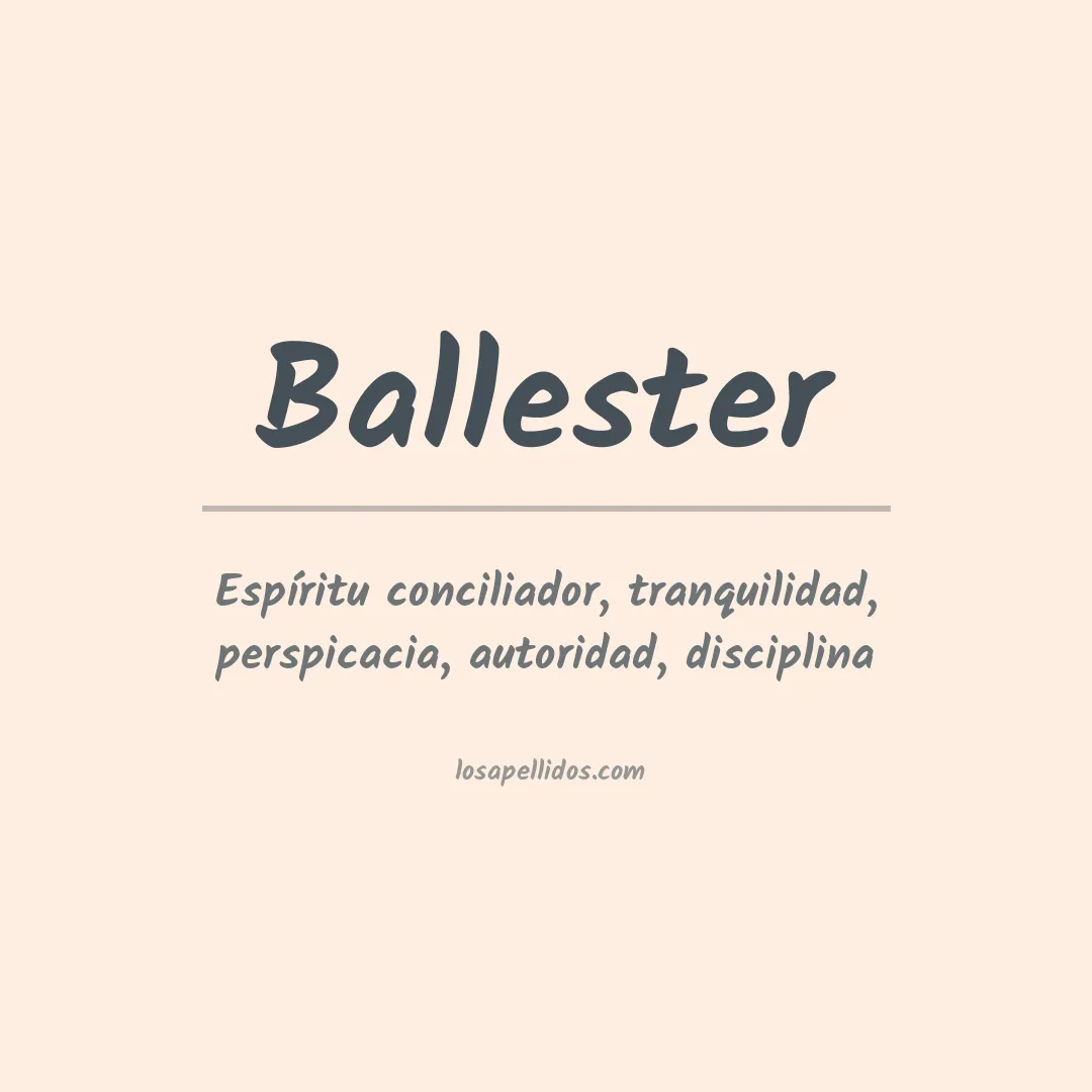 Apellido Ballester