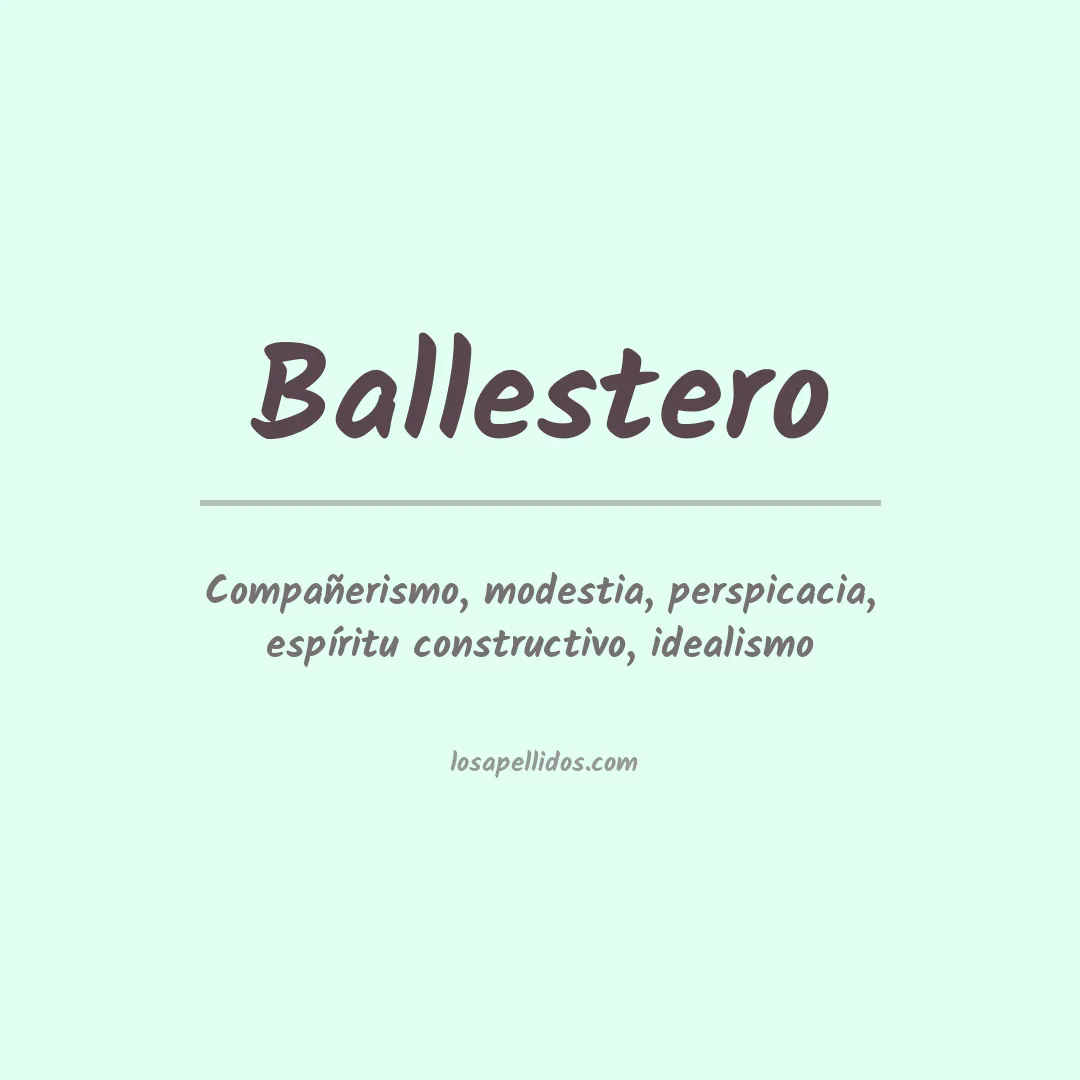 Apellido Ballestero