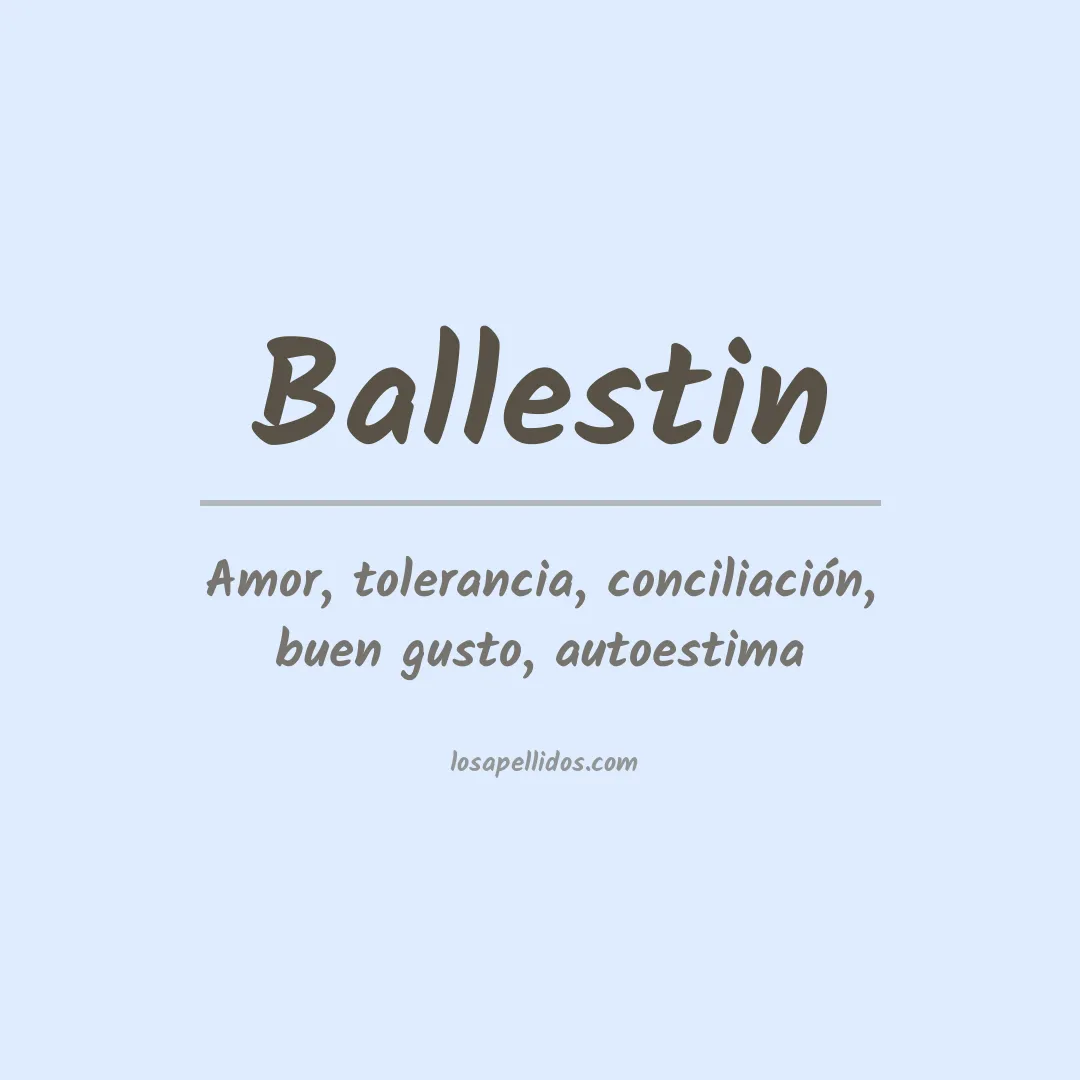 Apellido Ballestin