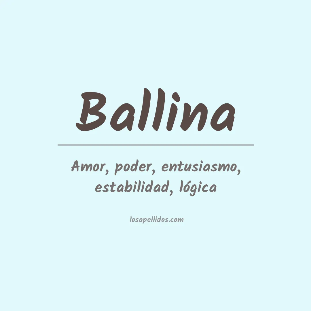 Apellido Ballina