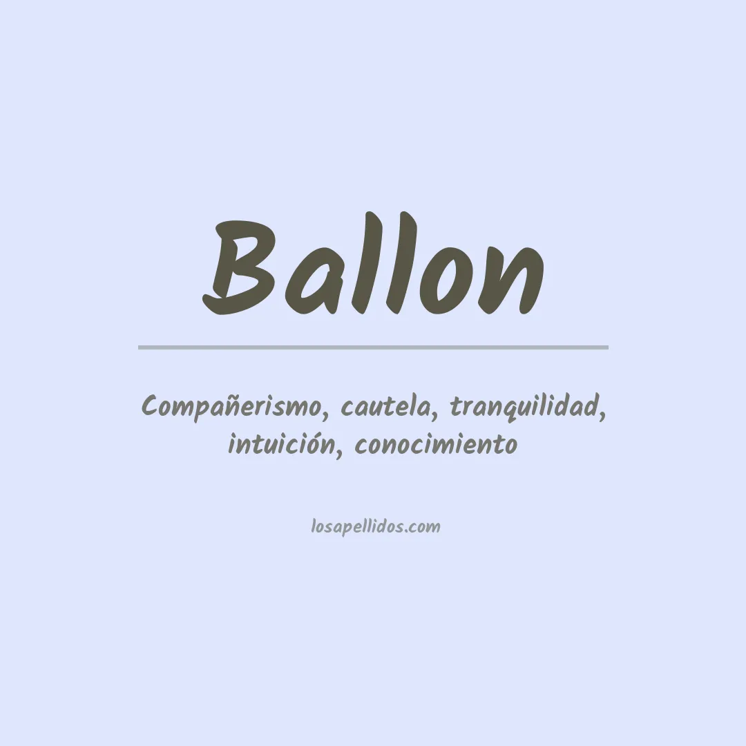 Apellido Ballon