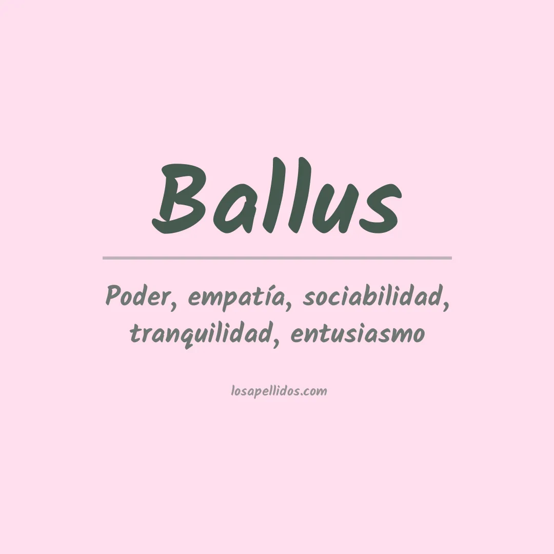 Apellido Ballus