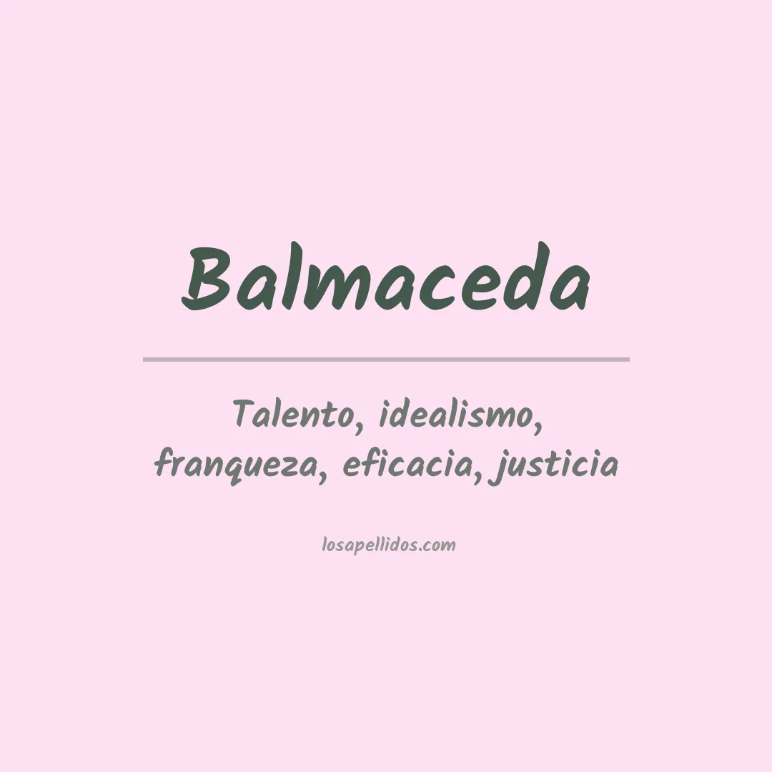 Apellido Balmaceda