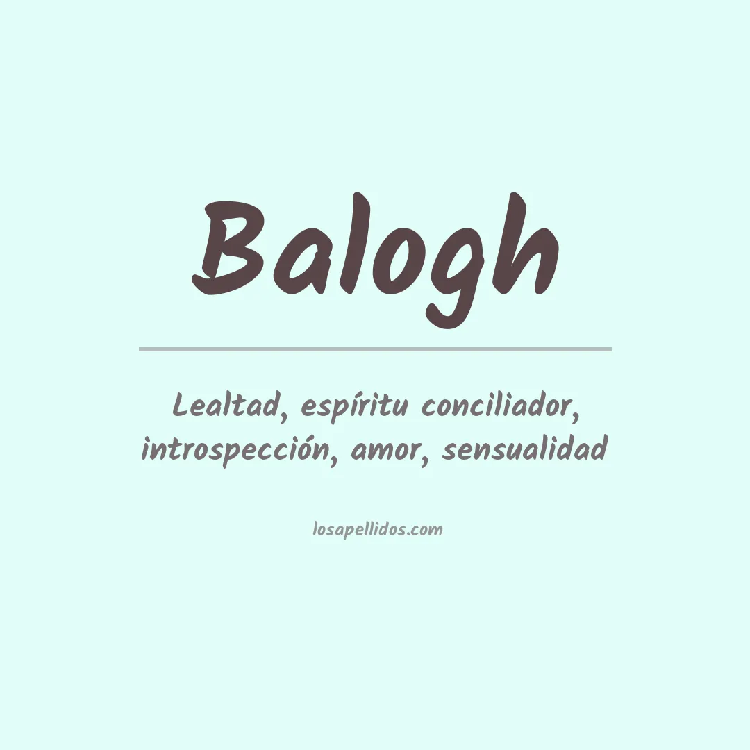 Apellido Balogh
