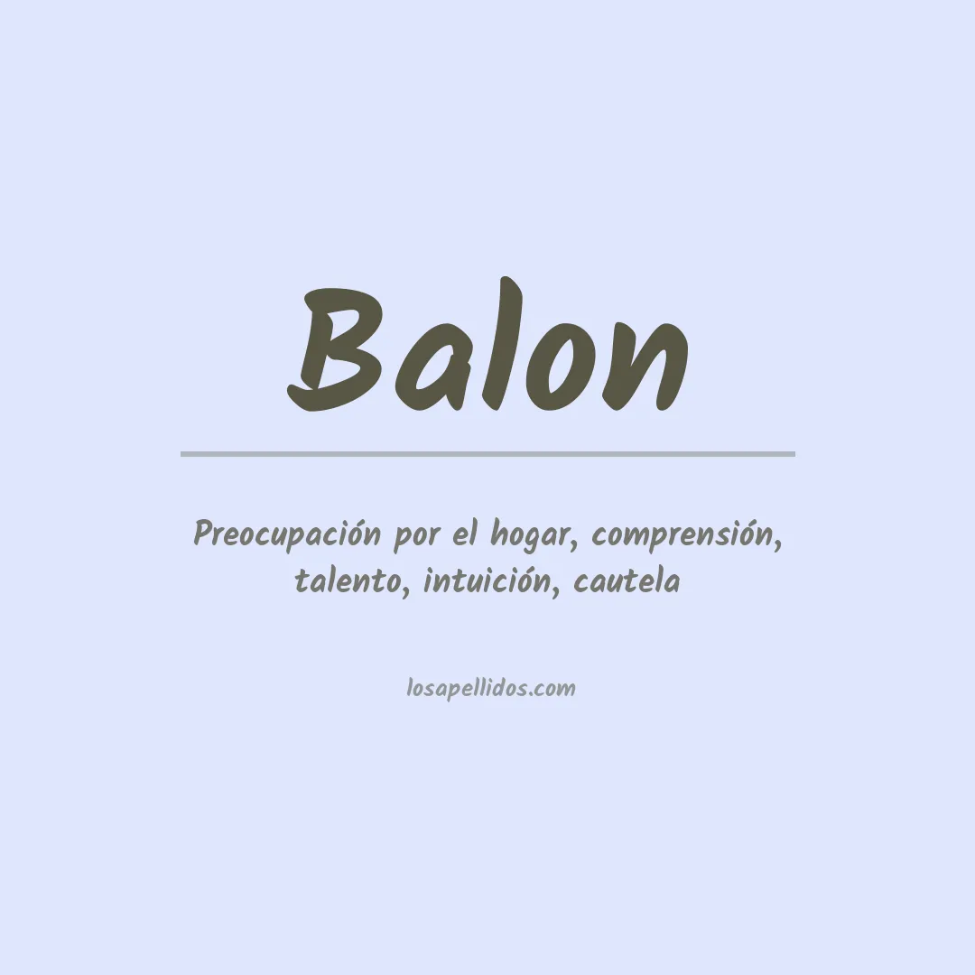 Apellido Balon