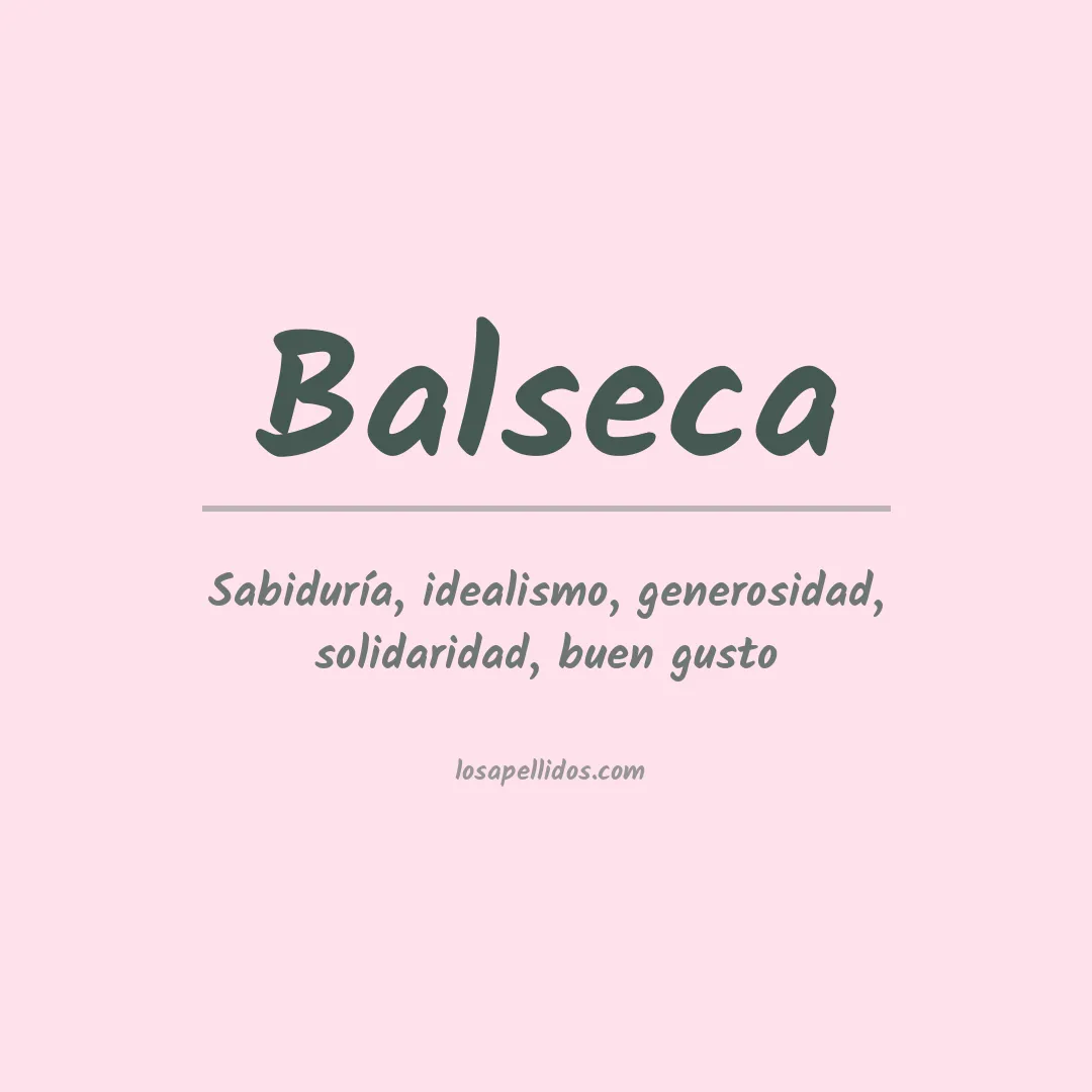 Apellido Balseca