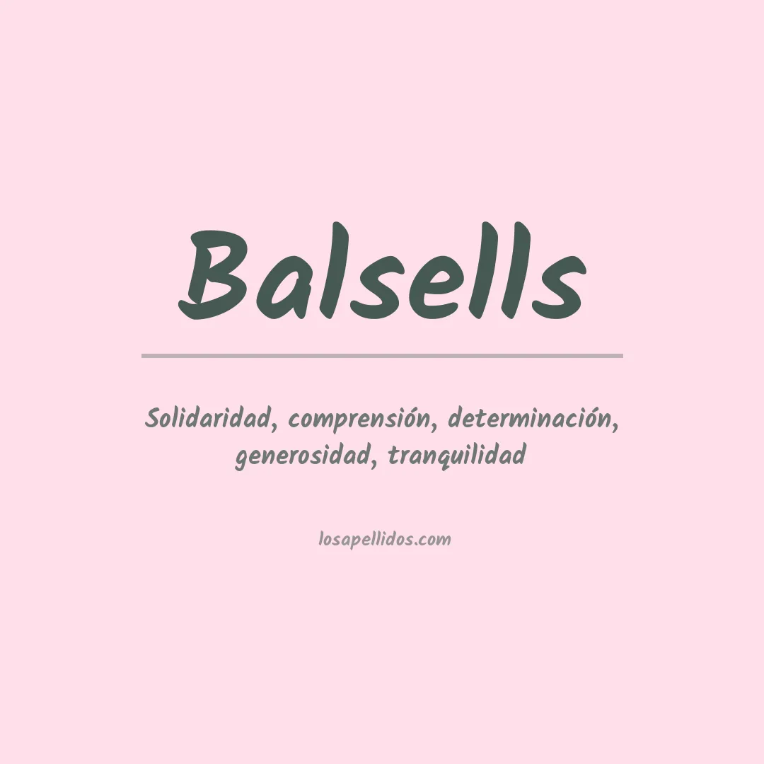 Apellido Balsells